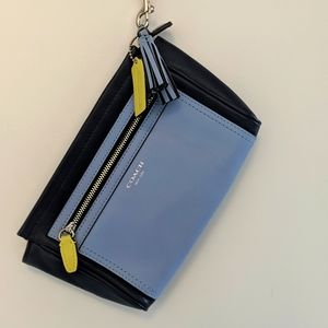 Coach Legacy Colour Block Clutch in Blue